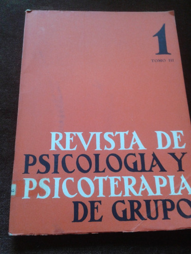 Revista De Psicologia Y Psicoterapia De Grupo Nº 1 Iii C60