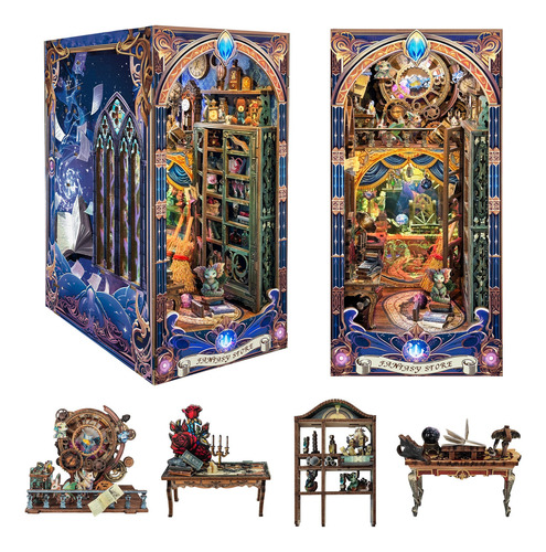 Joincon Book Nook Fantasy Store Kit De Rincón Sujeta Libros