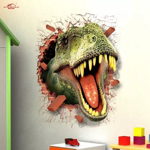 Adesivo dinossauro T-rex 3D - TenStickers