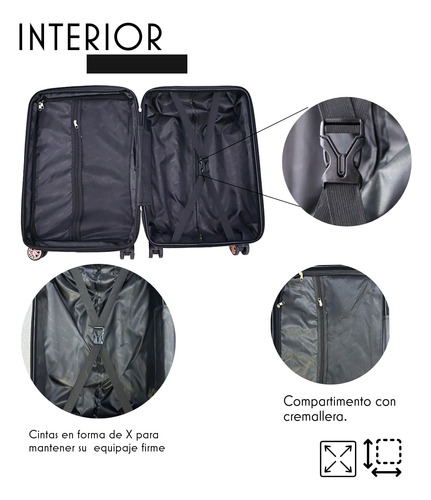 Juego 3 Maletas Viaje 25kg, 10kg Expandible Ruedas Candado Vino