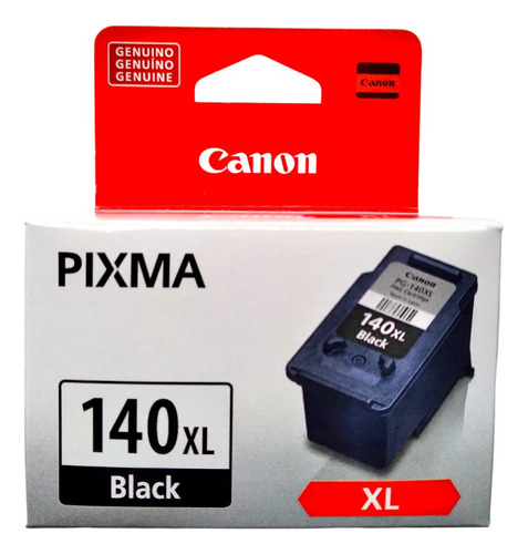Cartucho De Tinta Canon Preto Pg-140-mg3110,mg3210,mg3510
