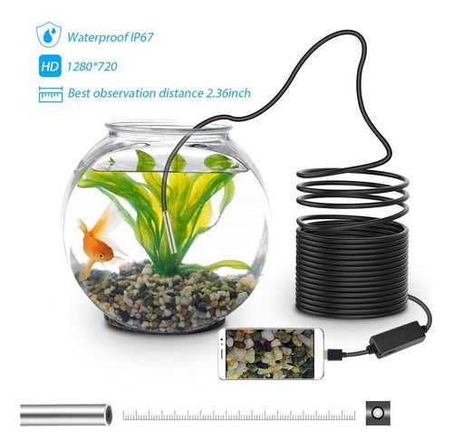 Cámara De Inspección De Serpiente Usb 3 En 1 Cámara De Del 8