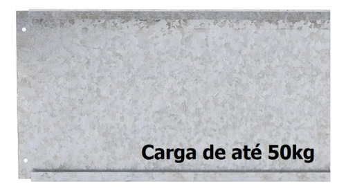 Reforço De Carga 40x26 De Aço 50kg Prata