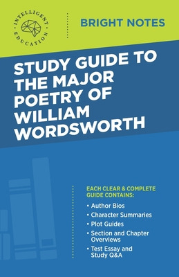 Libro Study Guide To The Major Poetry Of William Wordswor...