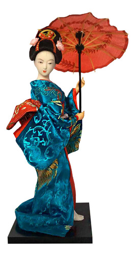Estatua Asiática Muñeca Geisha Japonesa Muñecas Kimono