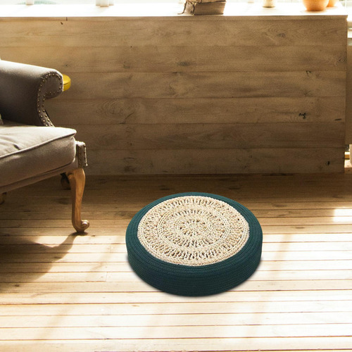 Tatami De Estilo Japonés, Cojín Para Suelo, Verde Oscuro