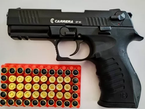 Pistola Traumática Carrera Gt50 Negra 50 Balas Envió Gratis | Cuotas sin  interés