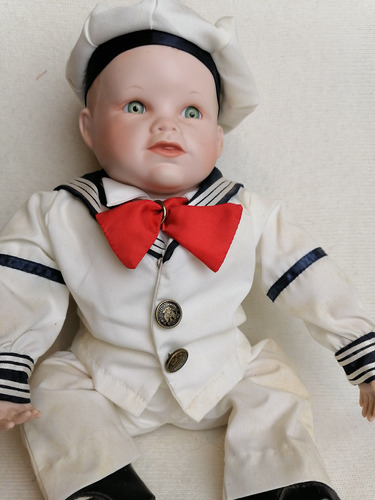 Lindo Muñeco Porcelana Bebe Mathew Ashton Drake Marinero 25c