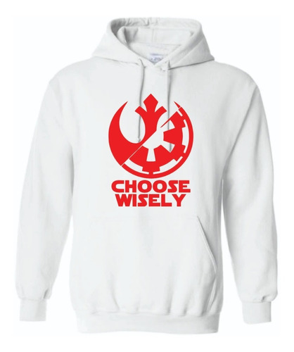 Sudadera Gorro Star Wars Choose Wisely Logo Rebel Imperio 1