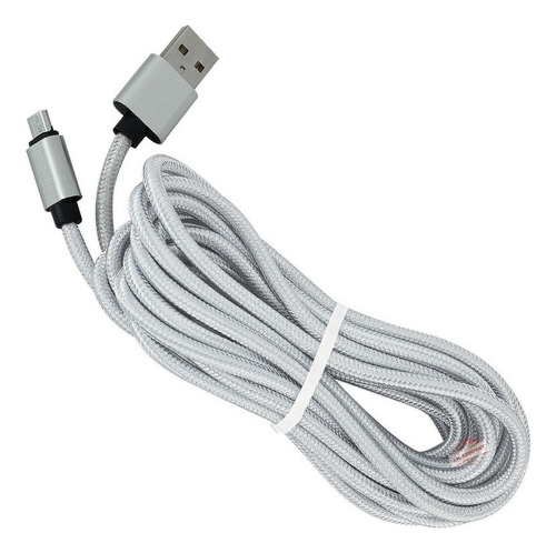 Cable Usb Reforzado Metálico 3m Type-c T-40 Color Blanco