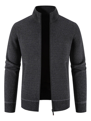 Chaqueta Polar Tipo Suéter C Para Hombre E Invierno Con Cuel