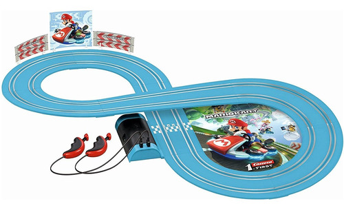 Imagem 7 de 8 de Autorama Pista Eletrica Carrera 2,4m Mario Kart X Yoshi 1/50
