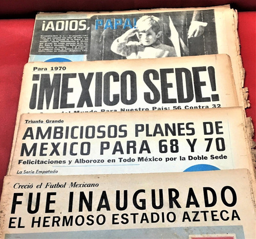 Estadio Azteca Mexico 68 Mexico 70 Periodico Esto Ovaciones