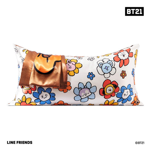 Funda De Almohada Kitsch X Bt21 Shooky Satin Para Hair & Ski