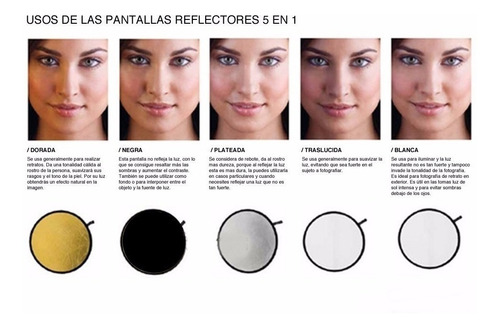 Pantalla Reflectora 110cm 5en1 De Segunda Sin Tirador Leer!!