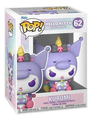 Funko Pop! #62 - Hello Kitty And Friends - Kuromi - Nuevo !!