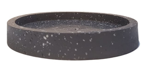 Imagem 3 de 4 de Bandeja Decorativa De Cimento Porta Velas Granilite 12cm