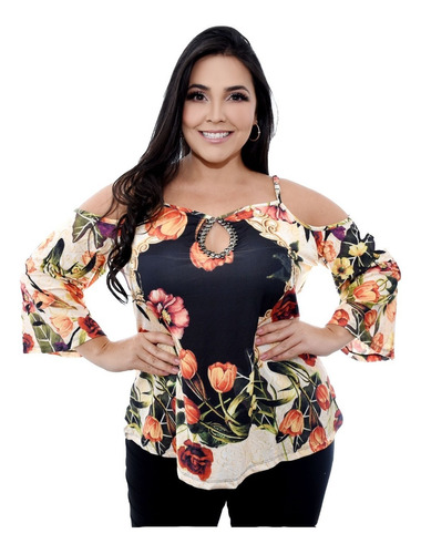 Blusa Feminina Plus Size Qualidade Conforto Poucas Pçs 218