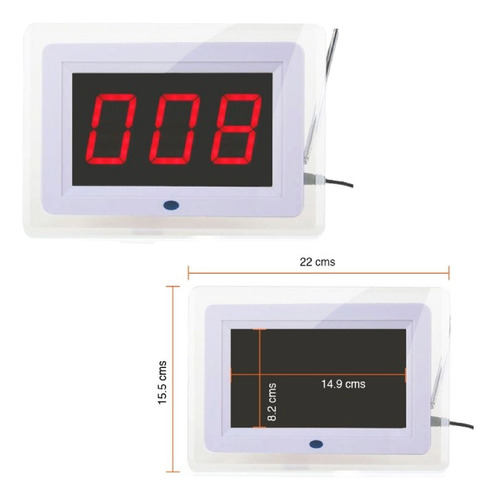 Sistema Llamado Inalambrico Garzón 1 Display + 10 Botones