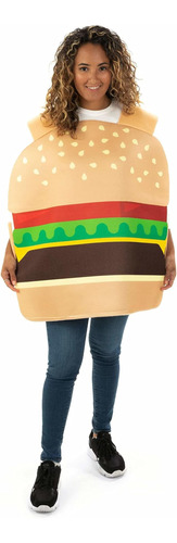 Beefy Burger Disfraz Halloween Talla Unica Divertido Traje M