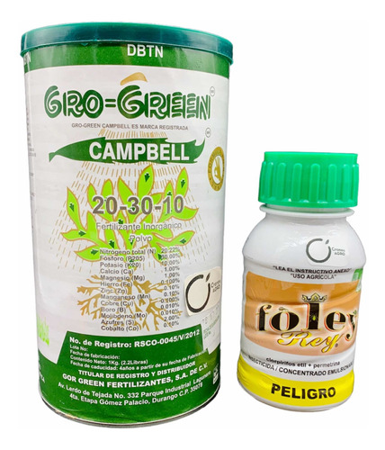 1 Gro Green Kg + 1 Foley Rey 240 Ml