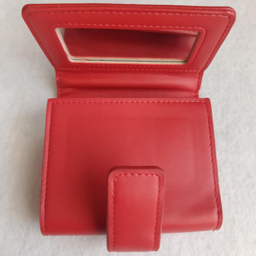 Mini Estuche De Bolsillo Con Espejo Para Maquillaje