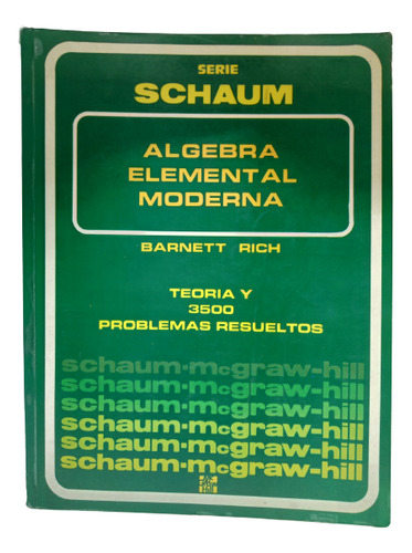 Álgebra Elemental Moderna - Barnett Rich - Mc Graw Hill 1976