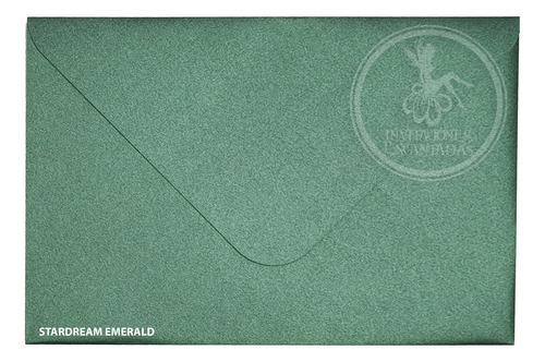 100 Sobres Papel Aperlado Nacarado 140g - 15.5x20.5cm Color Esmeralda Stardream Emerald Liso