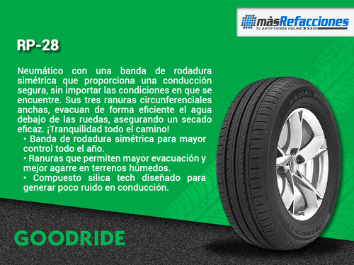 1- Llanta 82 H Goodride Rp-28 185/60r14