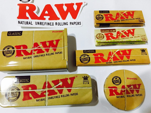 Raw Kit Papeles Para Armar Cigarreras + Lata Papeles X3