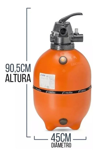 Kit Moto Bomba Nautilus Para Piscina Com Filtro F450 Weg