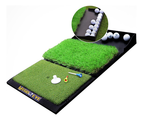 Egooieye Alfombrilla Golf Bandeja Pelota Tamaño 17 X 30  Uso