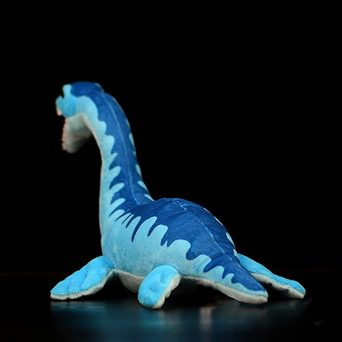 Peluche De Dinosaurio Zhongxin Plesiosaurio 40 Cm Azul Color