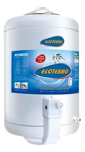 Termotanque Gas Envasado Ecotermo 51 Litros Le Euro Inferior Color Blanco