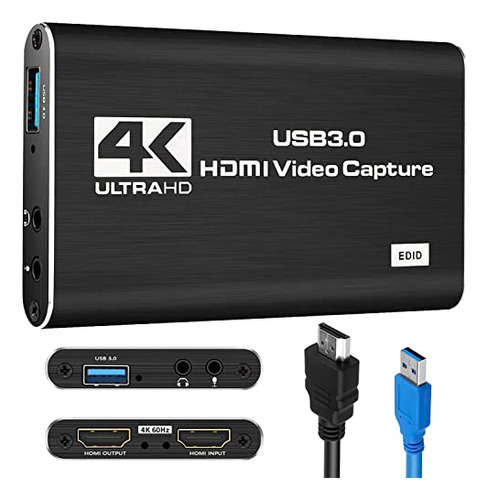 Tarjeta De Captura De Audio Y Vídeo, Adaptador De Captura 4k