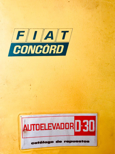 Manual De Repuestos Autoelevador Fiat D30