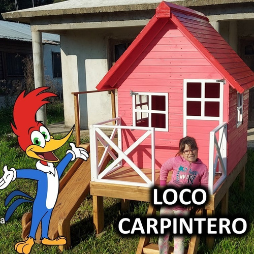 Casita De Madera Infantil Día Del Niño Navidad Reyes 2,024