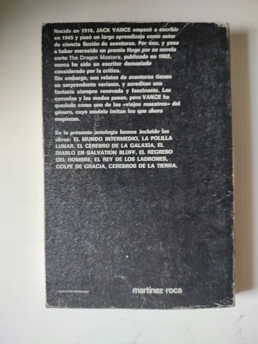 Los Mundos De Jack Vance - Jack Vance - Martinez Roca (Usado)