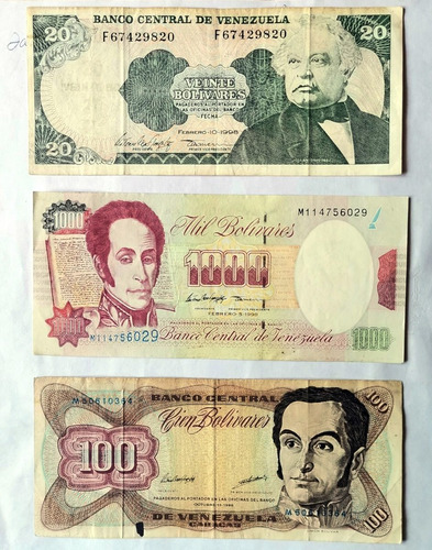 Billetes Antiguos De Venezuela
