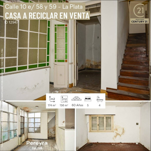 10 Entre 58 Y 59. Lote Propio En Venta. La Plata Zona Centri