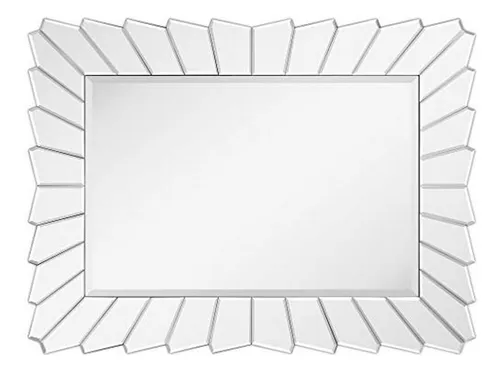 Espejo Rectangular Moderno Beveled Para Baño - Listo Para Co