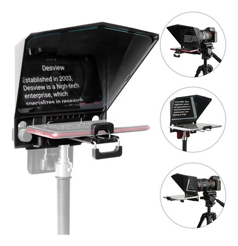 Visor portátil Teleprompter T2 HD para smartphone DSLR y Mir