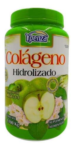 Imagen 1 de 1 de Suplemento en polvo Ypenza  Colágeno Hidrolizado sabor manzana en pote de 1.1kg