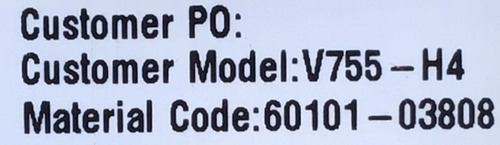Fuente Vizio 60101-03808 / Shg7502c-116e / Modelo V755-h4 (Usado)