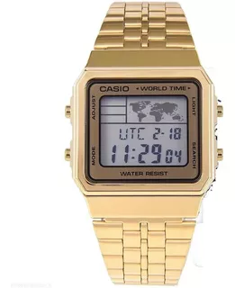 Reloj Casio A500wga 1d Retro Unisex Dorado Original