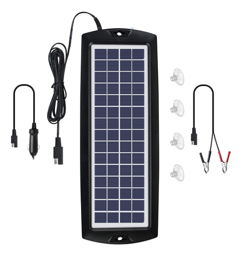Sunway - Cargador De Batera Solar De 12 V Con Encendedor Par