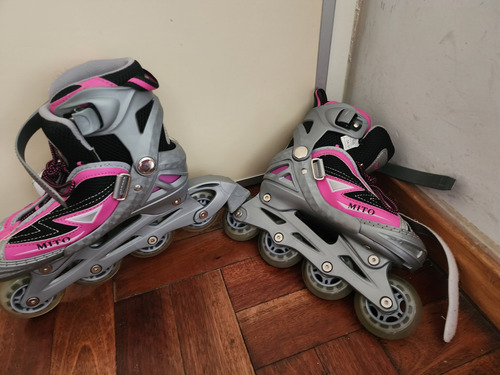 Rollers Joma Mito Rosa Para Niña - Mujer Ajustable 34 A 37 34 A 37 Rosa (Usado)