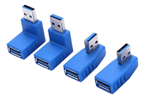 4pcs 90 ° Cotovelo Usb3.0 Tipo A Macho Para Conector