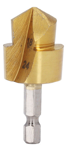 Broca Hss Con Vástago Hexagonal De 1/4 Pulgadas, Avellanado,