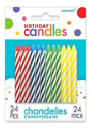 Velas Para Cumpleaños Amscan 170002 Espirales - Paquete Tbb